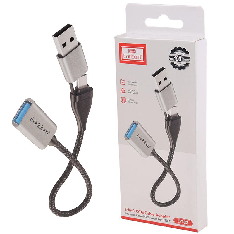 تبدیل USB OTG به تایپ سی / USB ارلدام ET-OT83