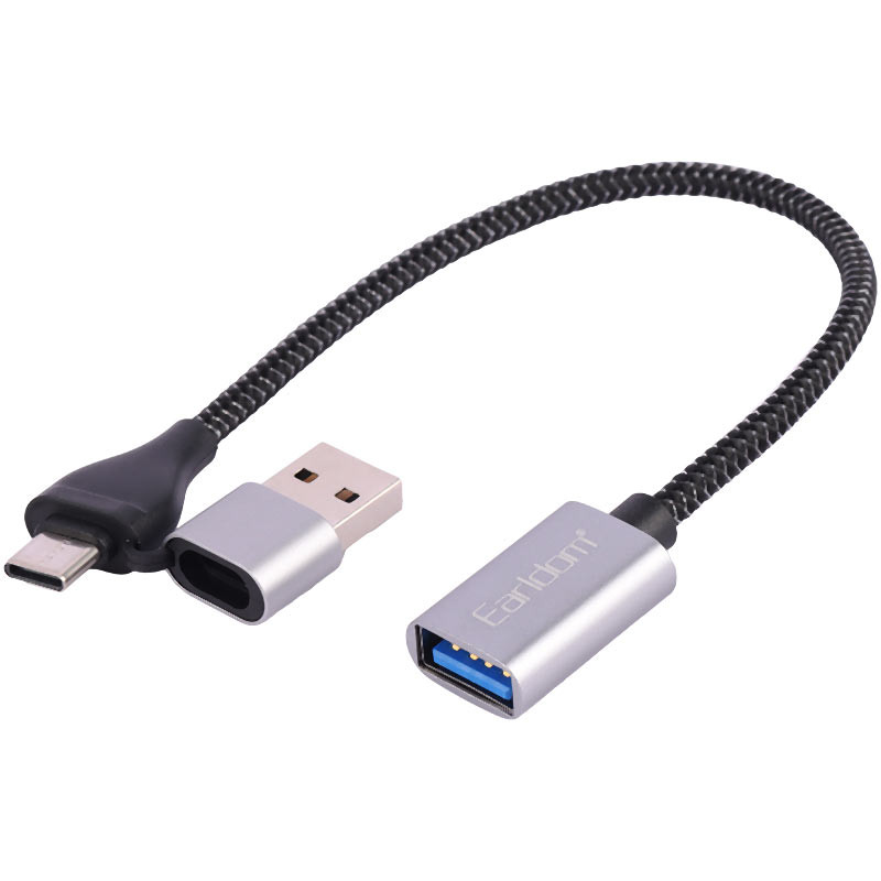 تبدیل USB OTG به تایپ سی / USB ارلدام ET-OT83 - 2