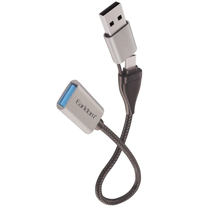 تبدیل USB OTG به تایپ سی / USB ارلدام ET-OT83 - 7