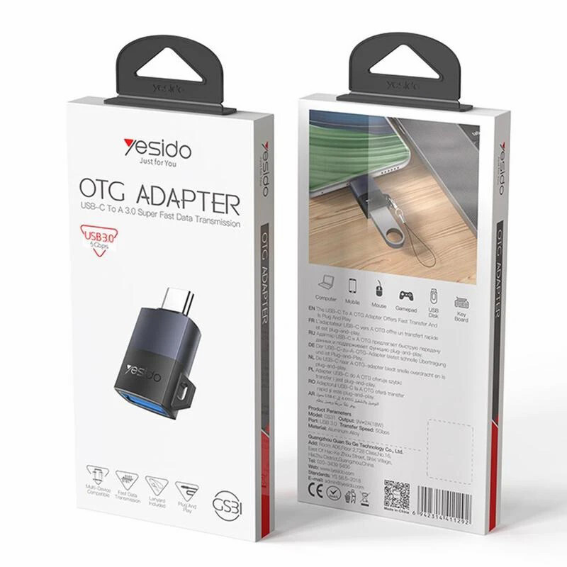 تبدیل USB OTG به تایپ سی یسیدو GS31 - 3