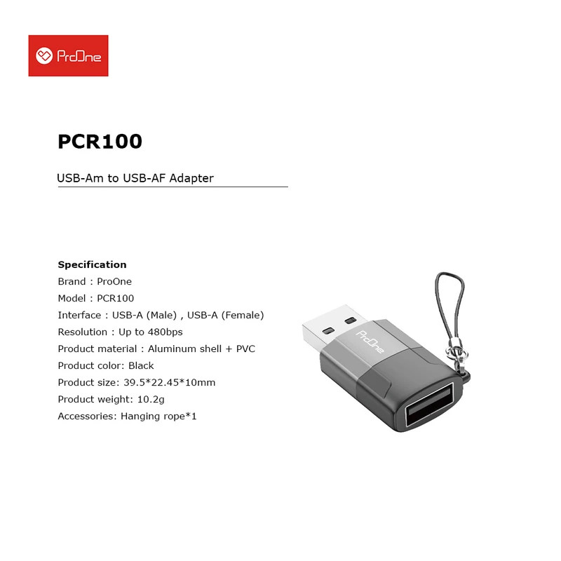 تبدیل USB OTG به USB پرووان PCR100 - 8