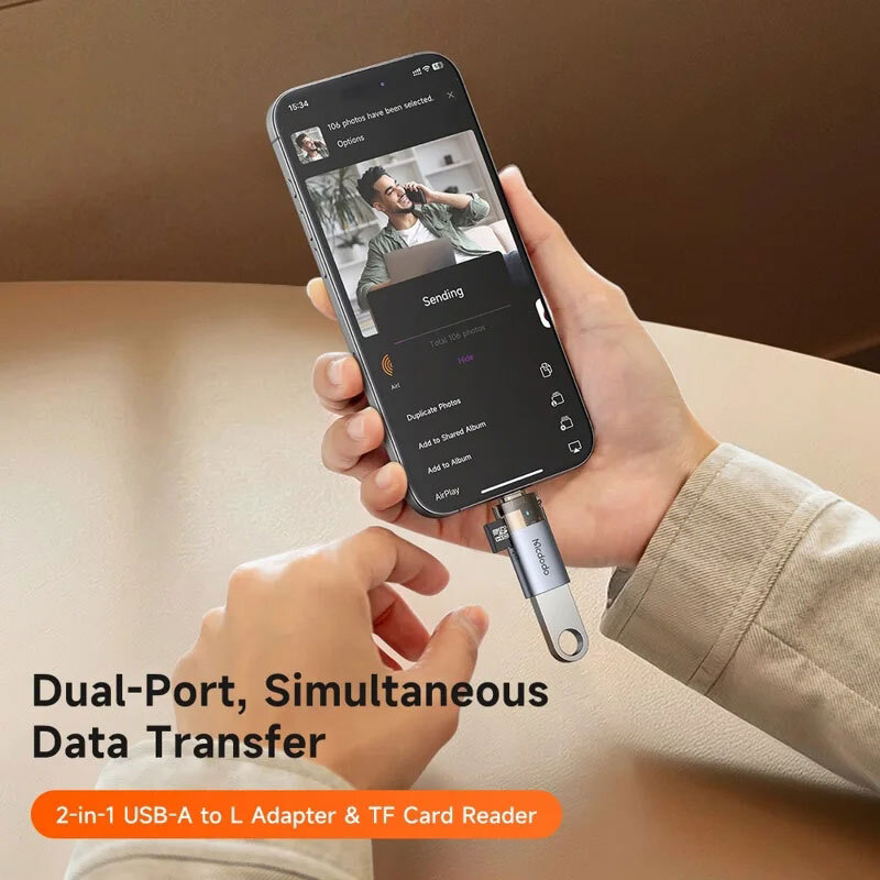 تبدیل USB OTG / TF به لایتنینگ مک دودو OT-785 - 3