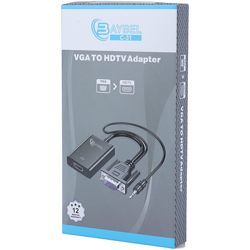 تبدیل VGA به HDMI بایبل C-31 - 2