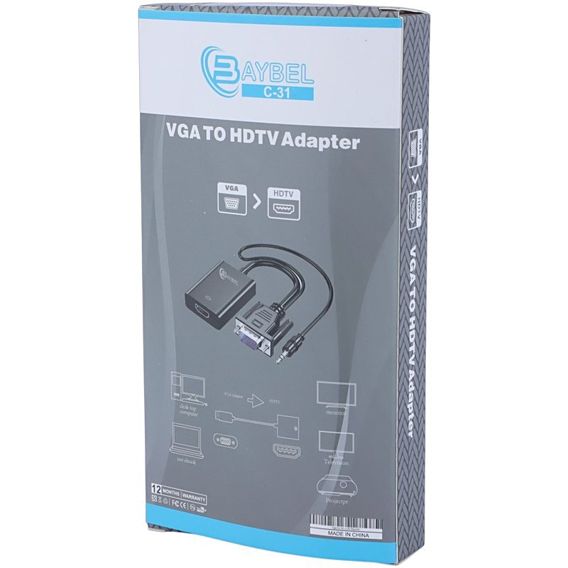 تبدیل VGA به HDMI بایبل C-31 - 7